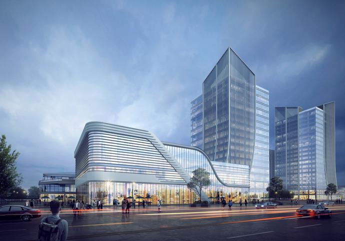 青島膠州灣綜合保稅區(qū)國(guó)際貿(mào)易和跨境電商展示交易中心正式開工